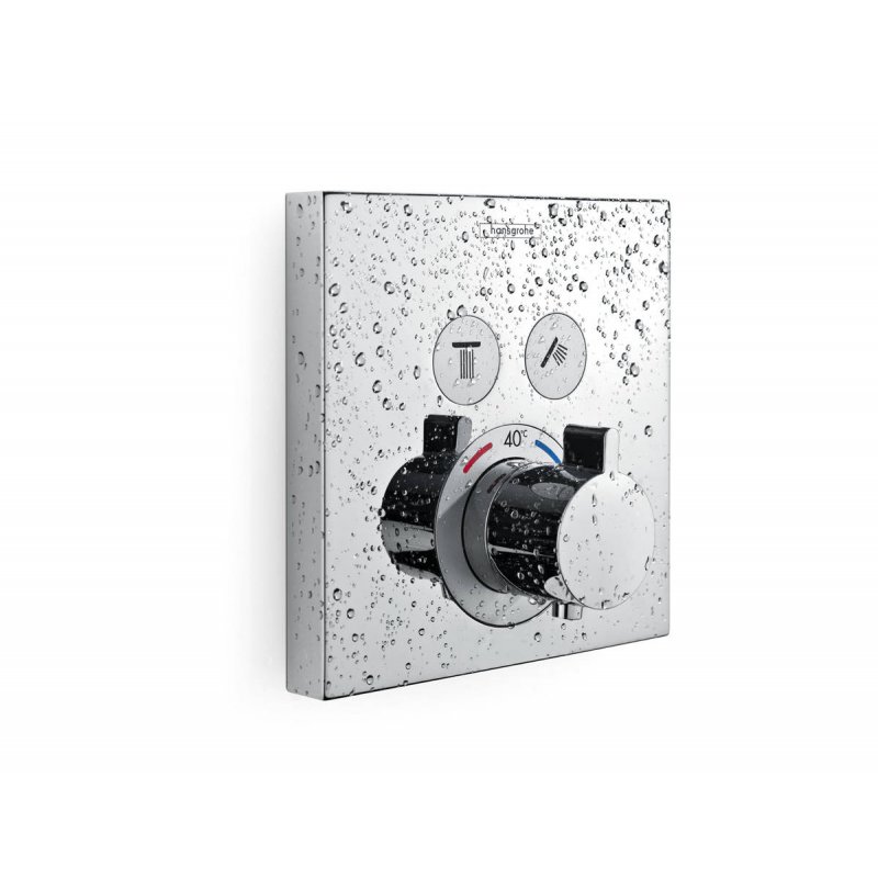 Hansgrohe ShowerSelect Bateria termostatyczna do 2 odbiorników, montaż podtynkowy, element zewnętrzny Kod 15763000 