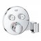 Grohe Smartcontrol Bateria termostatyczna, do 2 wyjść wody, przyłącze, uchwyt prysznicowy kod 15708000