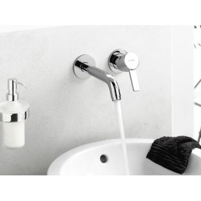 Kludi Zenta Bateria umywalkowa ścienna, wylewka 230mm, chrom kod 382450575 