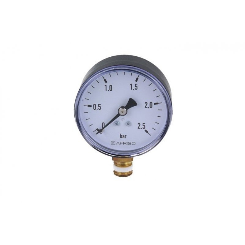 Afriso Manometr grzewczy RF 63, fi63 mm, 0÷2,5 bar, G1/4 cala, rad, kl. 2,5 kod 63511
