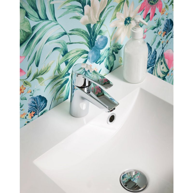 Oras Safira Bateria umywalkowa, zawór spustowy, głowica ceramiczna, chrom Kod: 1004 