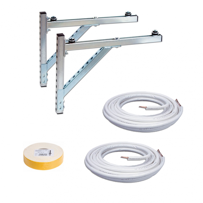 Viessmann Zestaw instalacyjny do montażu ściennego modułu zewnętrznego, rury 10 x 1 mm, 16 x 1 mm, dla pomp typu A, kod: ZK00703