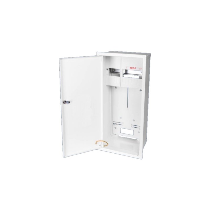 KARWASZ Rozdzielnica wnękowa, podtynkowa, częściowo plombowana z zamkiem, drzwi pełne  KOD: RW-3P"Z"/E