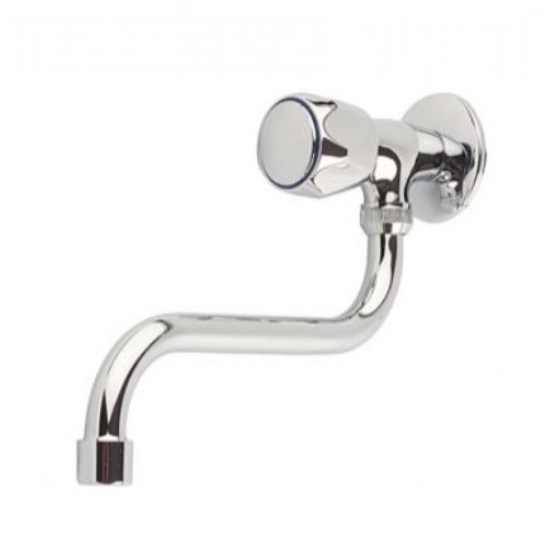 Perfexim Bateria naścienna jednootworowa 1/2x1/2, wylewka S Kod 35-000-0003-000