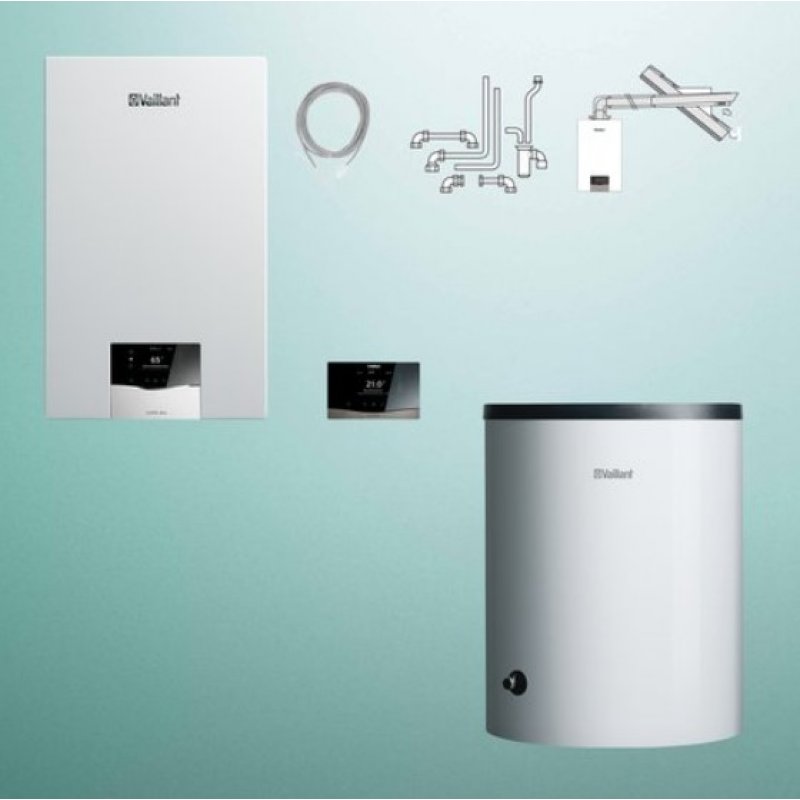 Vaillant VC 20CS/1-5 ecoTEC plus +VIH R 200/6B + VRC 720F sensoCOMFORT + poziome wyprowadzenie przez dach lub ścianę Kod 0010043653