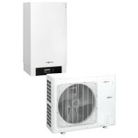 Viessmann Vitocal 100-S Pompa ciepła powietrze/woda o mocy 16,7 kW z grzałką + Vitocell 100-W (300 l) + Vitocell 100-E (200 l), wersja Split, 230V, AWB-M-E 101.A16, kod: Z021281