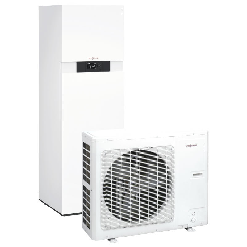 Viessmann Vitocal 111-S Pompa ciepła powietrze/woda o mocy 13,0 kW, zintegrowany zbiornik wody użytkowej 210 litrów, wersja Split, 400V, AWBT-E 111.A12, kod: Z021291
