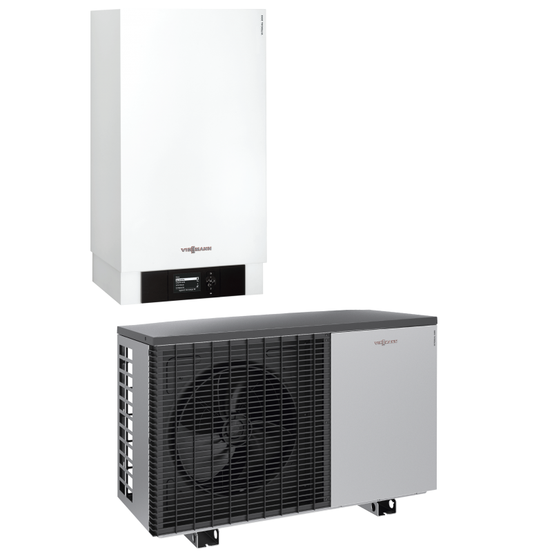 Viessmann Vitocal 200-S Pompa ciepła powietrze/woda o mocy 7,5 kW, przepływowy podgrzewacz c.w.u., funkcja aktywnego chłodzenia, wersja Split, 230V, AWB-M-E-AC 201.D08, kod: Z021403