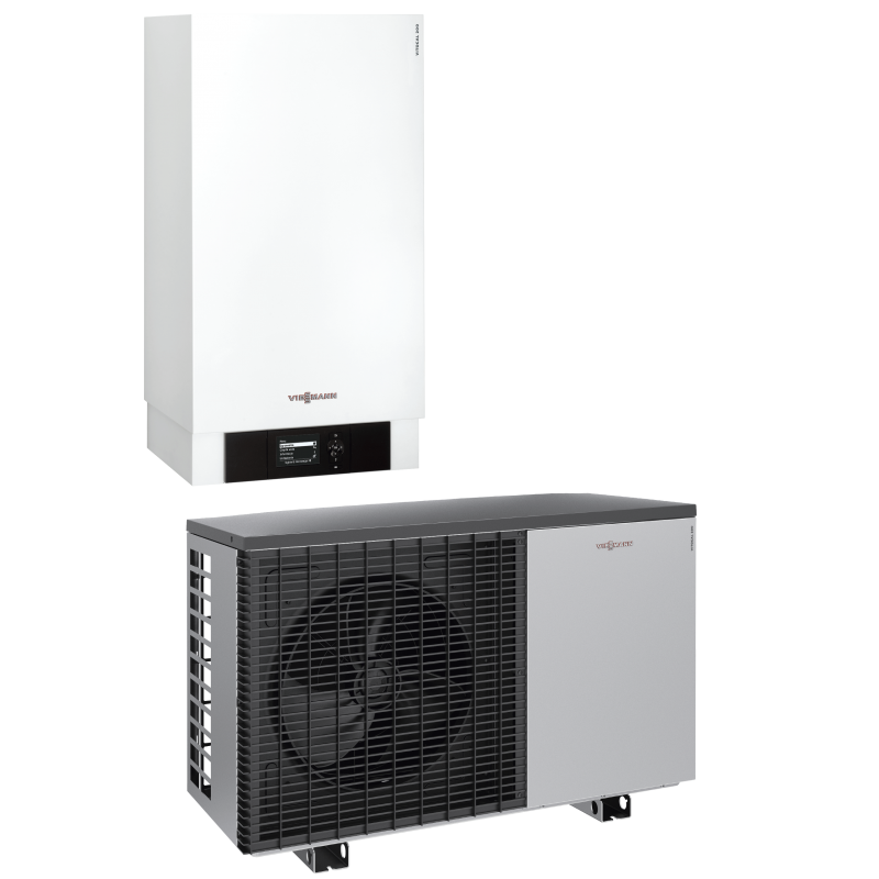 Viessmann Vitocal 200-S Pompa ciepła powietrze/woda o mocy 12,6 kW, przepływowy podgrzewacz c.w.u., funkcja aktywnego chłodzenia, wersja Split, 230V, AWB-M-E-AC 201.D10, kod: Z021404