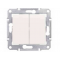 Schneider Electric Sedna Łącznik podwójny kołyskowy schodowy kremowy Kod SDN0600123