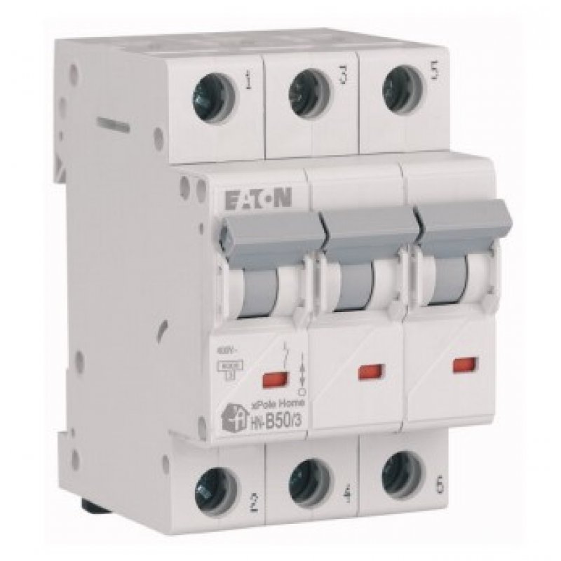 EATON HN-B50/3 Wyłącznik nadprądowy 3-biegunowy, 6kA, 50A Kod 194886
