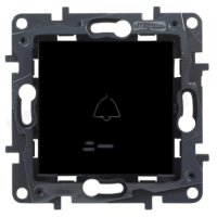 LEGRAND NILOE STEP Przycisk "Dzwonek" z podświetleniem, 6AX, czarny KOD 863510