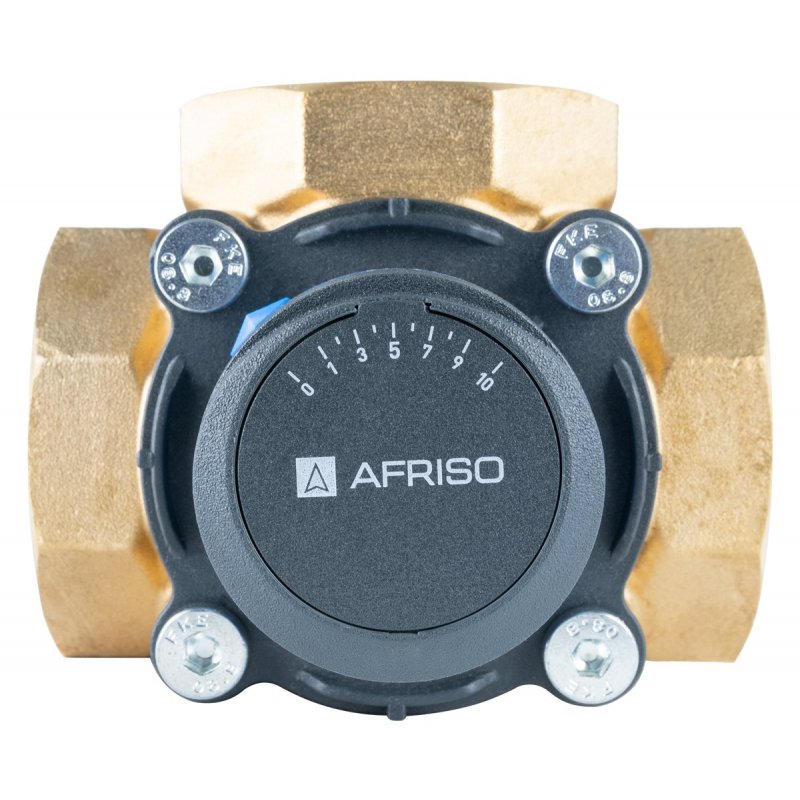 Afriso ProClick ARV 387 Zestaw regulacyjny 3-drogowy obrotowy zawór mieszający DN40, Rp 2 cale + siłownik elektryczny ARM 343 kod: 1338744 