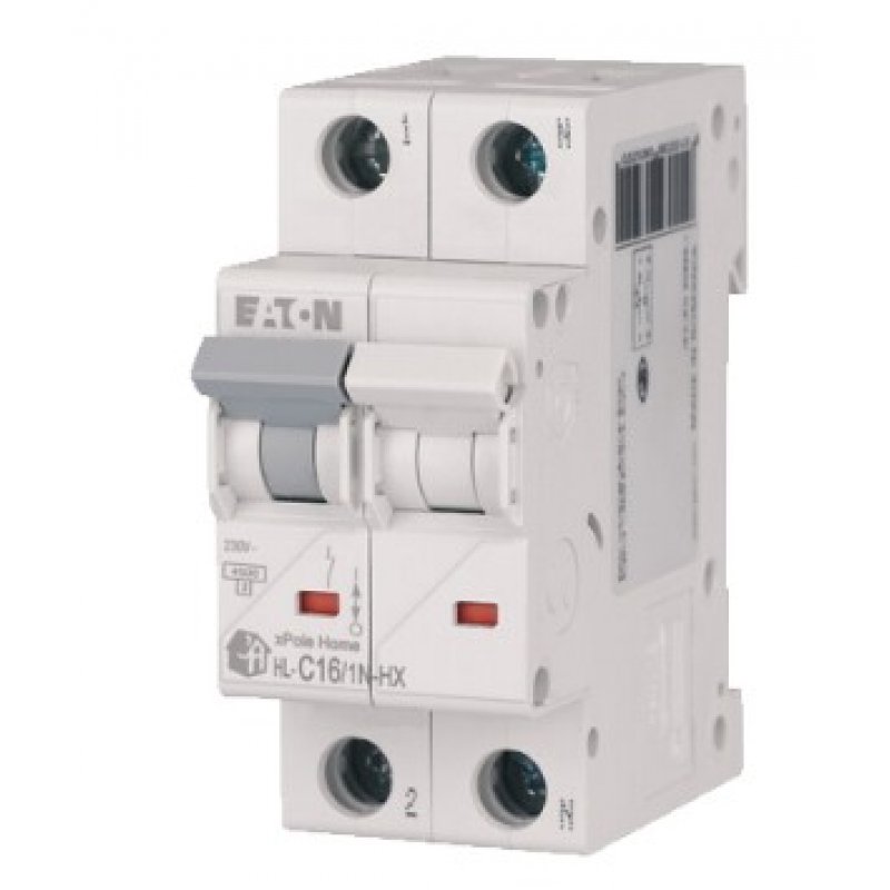 EATON HN-C16/1N Wyłącznik nadprądowy 1+N-biegunowy, 6kA, 16A Kod 194851