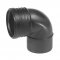 Wavin Sitech+, Kolano fi 110/87,5 stopnia, czarne, PP-MD, DN 100 Kod: 3067744