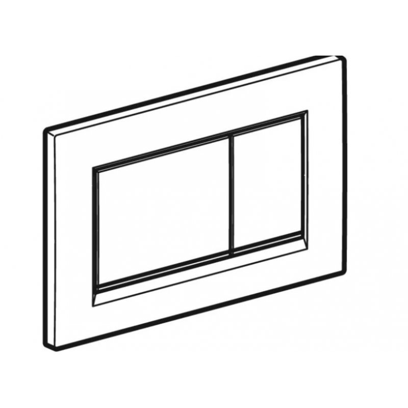 Geberit Sigma 30 Przycisk uruchamiający do spłukiwania dwudzielnego, chrom matowy/błyszczący Kod 115.883.KN.1 