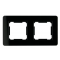 Onnline Gama Ramka podwójna, szklana kolor czarny KOD: GAM1002GB