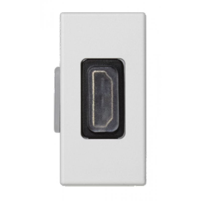 KONTAKT SIMON K45 Płytka, adapter HDMI-HDMI 45×22,5mm, czysta biel KOD K129B/9