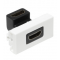 KONTAKT SIMON K45 Płytka, adapter HDMI-HDMI 45×22,5mm, czysta biel KOD K129B/9 