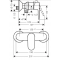Hansgrohe Vernis Shape Bateria prysznicowa ścienna, czarna matowa kod: 71640670 