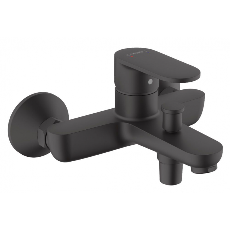 Hansgrohe Vernis Shape Bateria wannowa ścienna, czarna matowa kod: 71440670