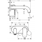 Hansgrohe Vernis Shape Bateria umywalkowa jednouchwytowa ścienna, do montażu podtynkowego, kolor chrom kod 71578000 