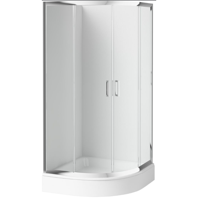 Deante Funkia Kabina prysznicowa, półokrągła 80cm, szkło transparentne KOD KYP_052K