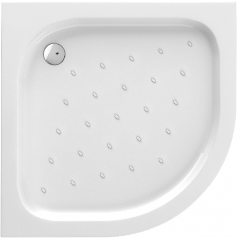 Deante Funkia Brodzik półokrągły 80 cm, promień łuku 550 mm, kolor biały, bez syfonu KOD KTA_054B 