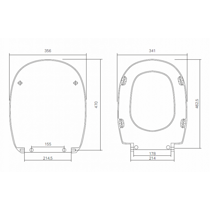 Koło EGO Deska sedesowa, owalna, materiał DUROPLAST, zawiasy metalowe, kolor biały KOD K10113000 