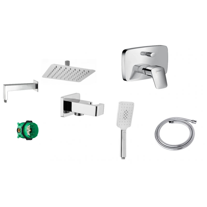 Hansgrohe Logis Zestaw podtynkowy z deszczownią 300x300 mm Kod 0272 