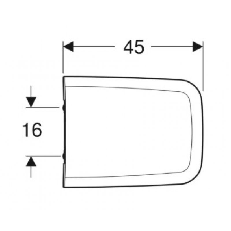 Geberit iCon Square Deska sedesowa, wolnoopadająca Kod 571910000 