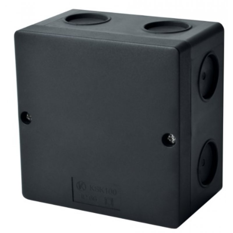 Kopos Puszka ze stopniem szczelności IP 66, czarna Kod KSK 80_FA