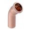 Geberit Mapress Kupfer Kolano z końcówką wsuwaną 45 st, 42 mm Kod 60707