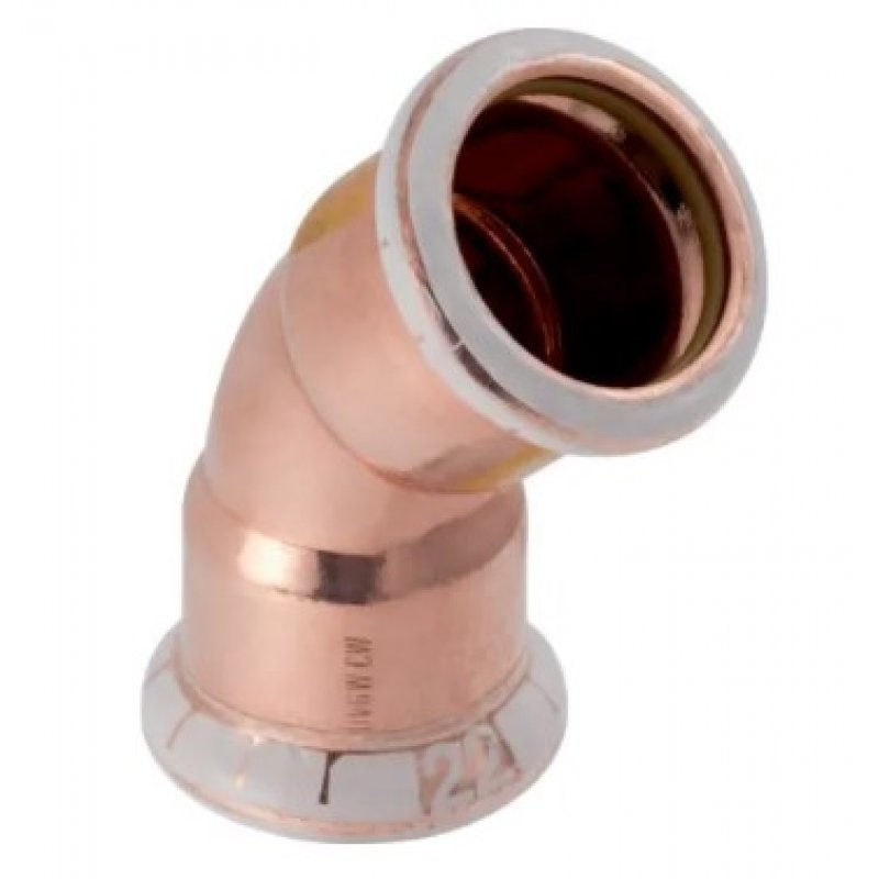 Geberit Mapress Kupfer Gas Kolano 45 st, 15mm Kod 34514