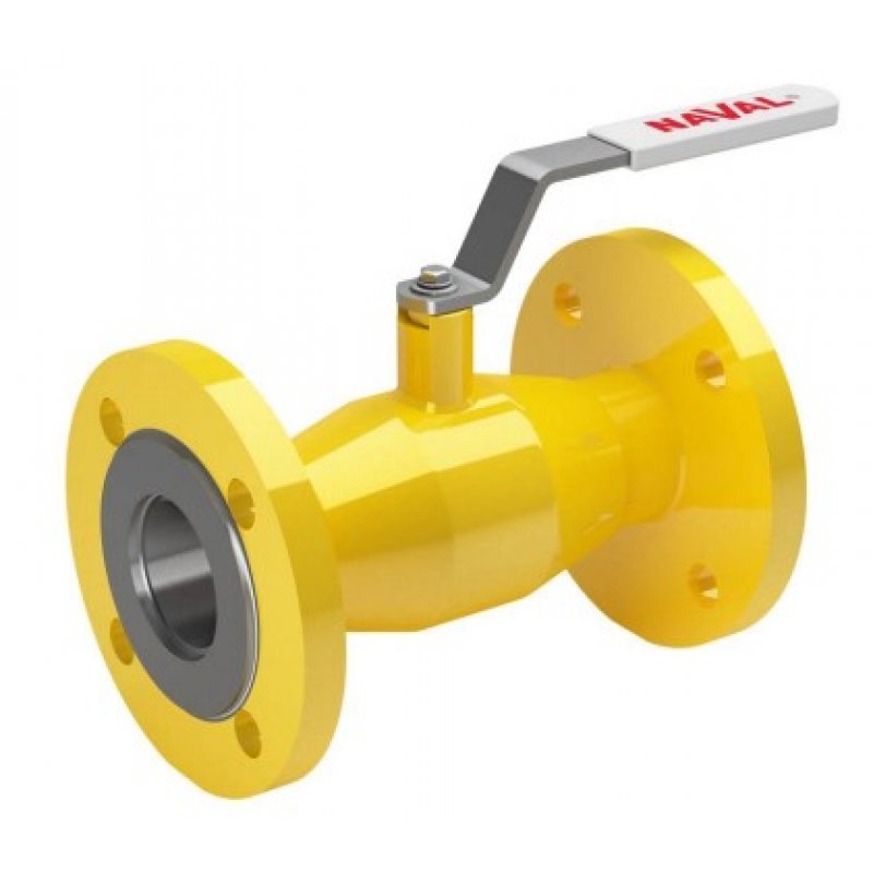 Naval Zawór kulowy do gazu, kołnierzowy, przelot zredukowany, DN 32 Kod 280507