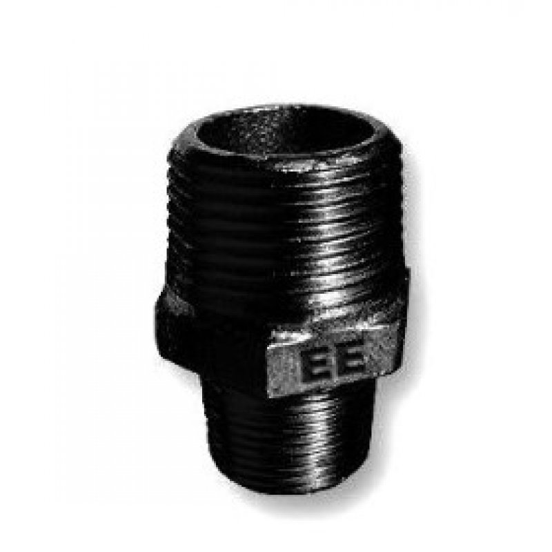 Zawiercie N8 Nypel redukcyjny, czarny, 2x6/4 Kod 5907791610966