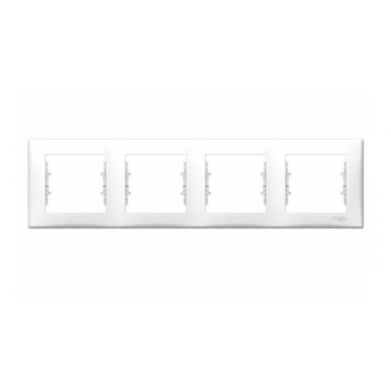 Schneider Electric SEDNA Ramka 4-krotna, pozioma, biała KOD SDN5800721