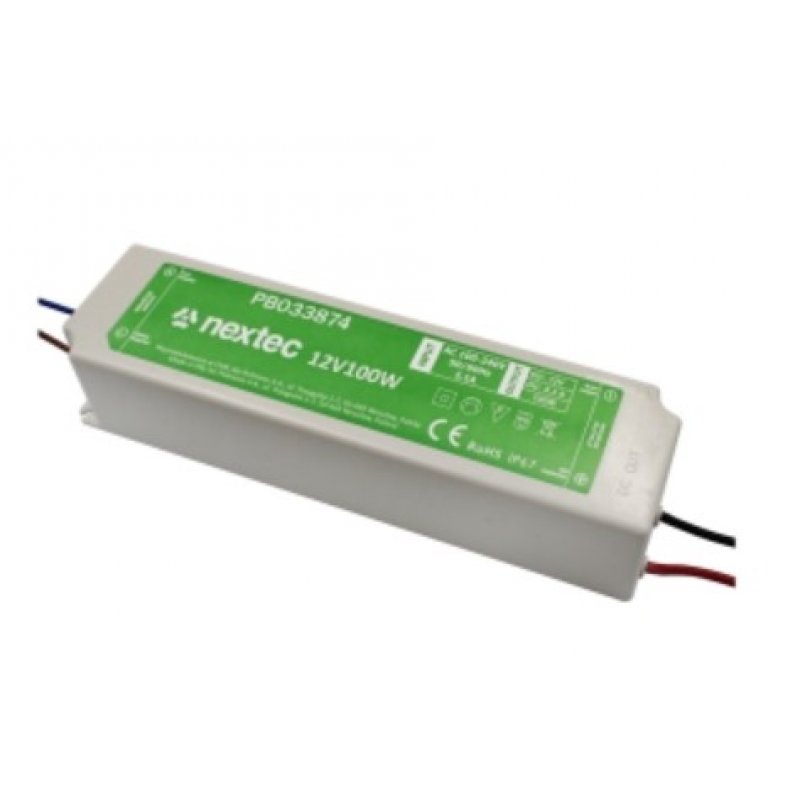 Nextec Economy Zasilacz LED wodoodporny o mocy 75W, 12V Kod PB033867