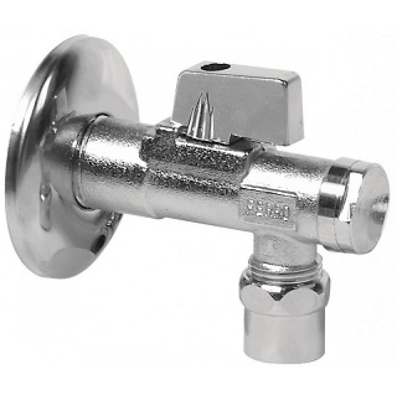 Ferro Zawór kulowy 1/2x3/8 cala z rozetą, filtrem i uchwytem aluminiowym Kod EZ1238K