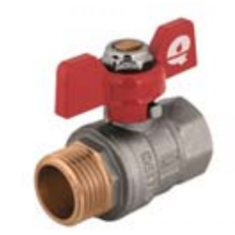 QIK Zawór kulowy wodny 1/2 cala WZ QIK-04 DN15 PN30 motylek Kod F3-04-0150