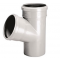 Wavin Trójnik PVC-U, PP/HT 75x75/67 popiel sanitarny Kod 3043721