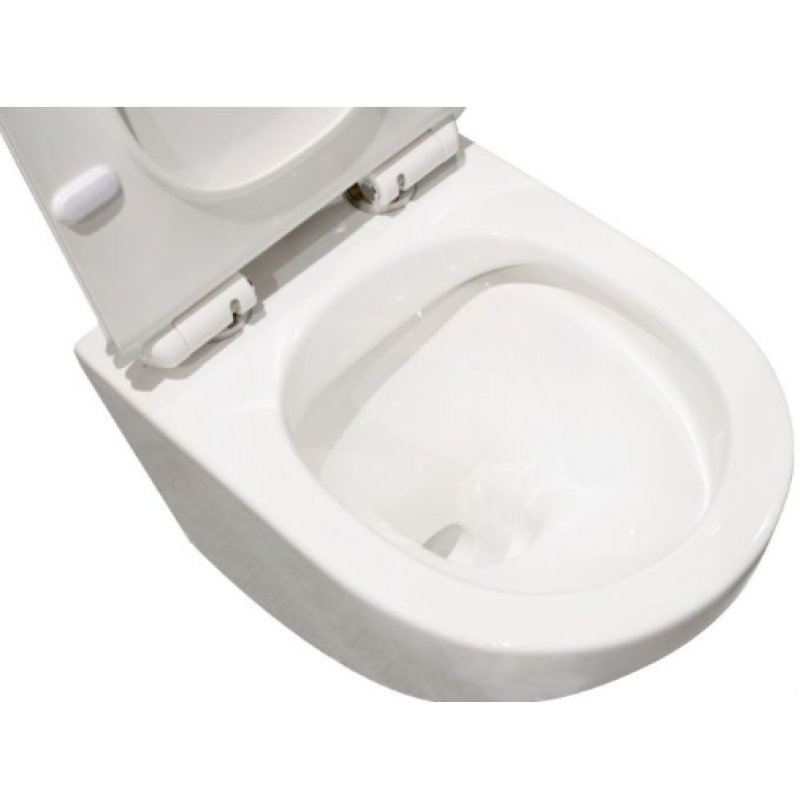 Geberit Duofix Sigma Concept Zestaw stelaż podtynkowy do WC z przyciskiem Sigma 01 błyszczący chrom + miska wisząca WC z deską Kod S010 