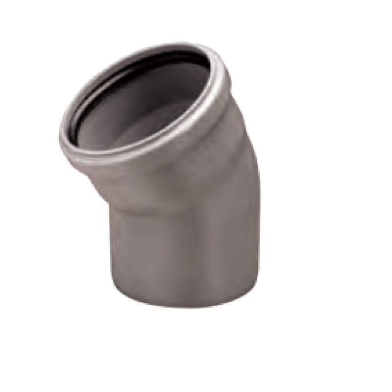 Wavin Kolano PVC-U, PP/HT 110x110/30 popiel sanitarny Kod 3041456