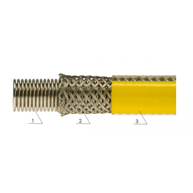 Profitor e-GAZ Typ 111A Przewód gazowy G 1/2” GW/GW L = 1000 KOD 10T1115403100 