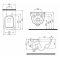 Geberit Smyle Square, wisząca miska WC  lejowa, ukryte mocowania, Rimfree kod: 500.208.01.1 