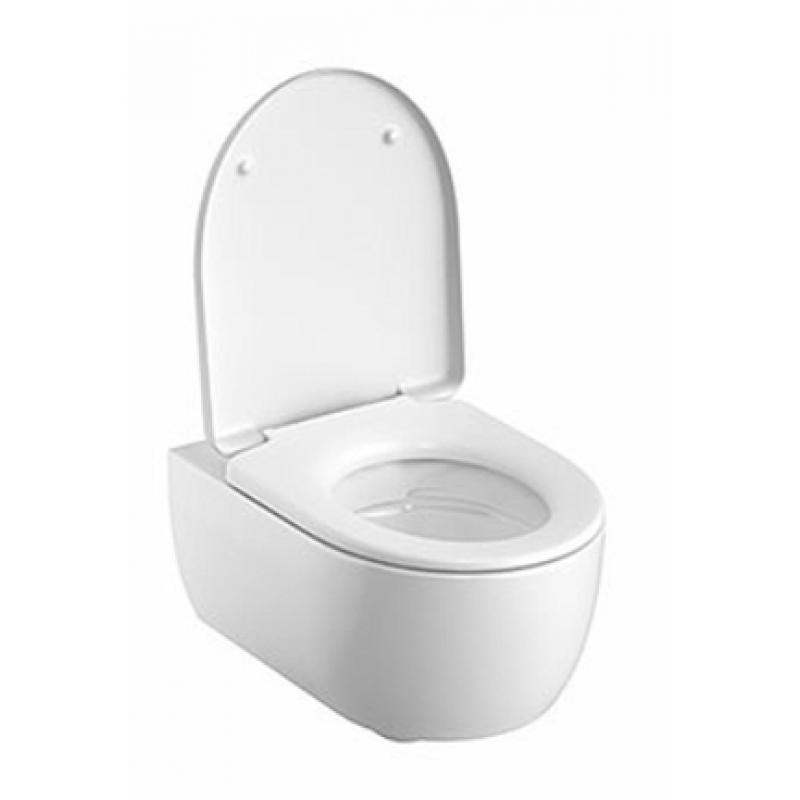 Koło Modo Pure Oval Zestaw miska WC z deską sedesową wolnoopadającą, wiszący, Rimfree, kolor biały Kod L39123000