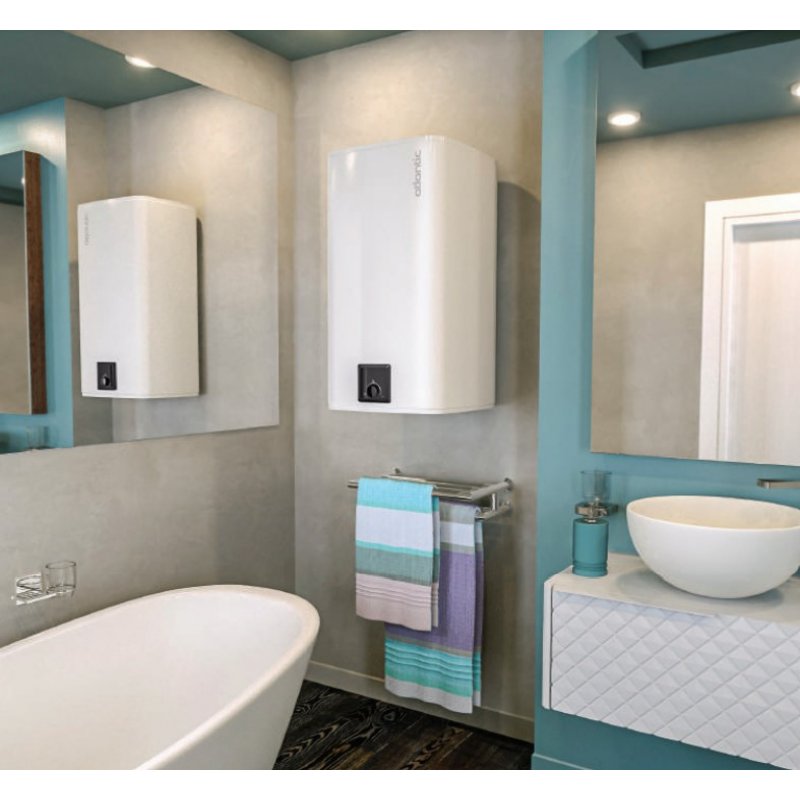 Atlantic Cube Pojemnościowy ogrzewacz wody, wiszący, pojemność 50 litrów Kod: 841286 