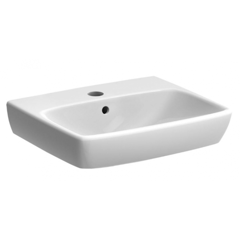  Geberit Selnova Square umywalka mała prostokątna 50 cm, z otworem, z przelewem kod: 500.310.01.7