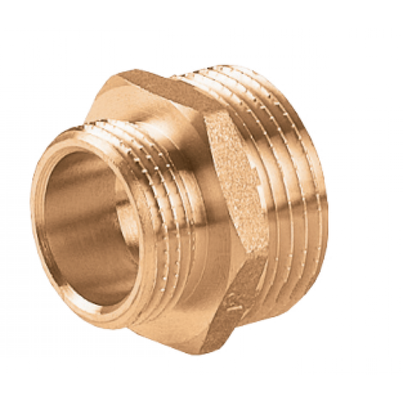 Perfexim Nypel redukcyjny, mosiężny, 1/2 x 3/8 cala Kod: 07-209-1510-000