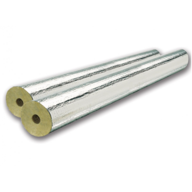 K-Flex K-Rock Alu Otulina z wełny mineralnej, 30x76, dł 1m Kod: 30076LR1080BARP